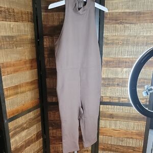 Wild Fable Sleeveless Taupe Jumpsuit